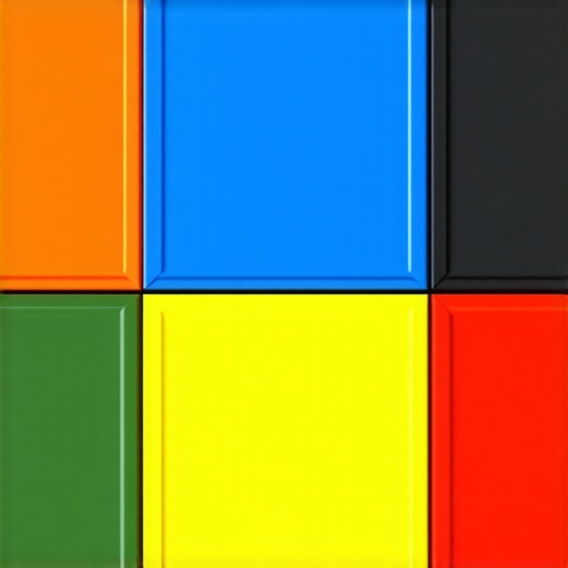 Close-up of colorful composite decking boards highlighting texture and finish