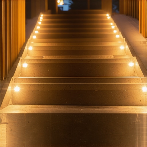 Affordable Way to Light Up Your Deck Stairs at Night