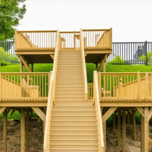Building a Multi-Level Deck on a Needham Slope