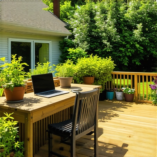 Creating an Outdoor Workspace on Your Needham Deck