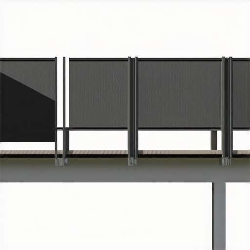 Modern custom deck screens with secure framing and privacy features.