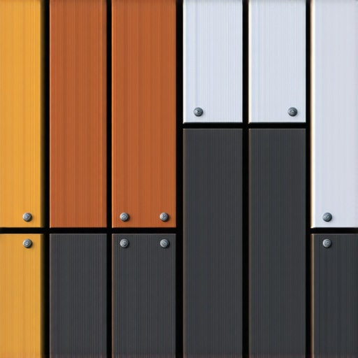 Close-up image showing various composite decking profiles with different textures and colors, highlighting fastening systems.