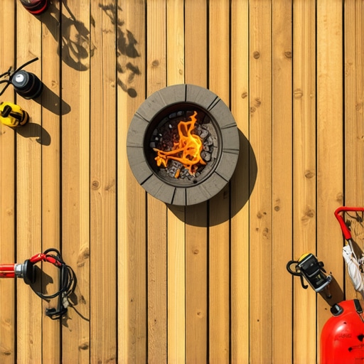 Fire Pit Safety Rules for Needham Wood Decks