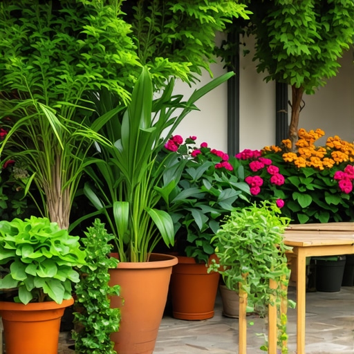 How to Create a Privacy Screen with Potted Plants