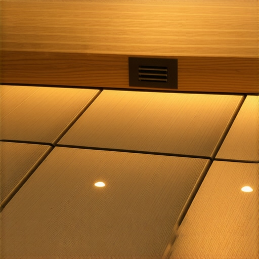 Close-up view of installed LED deck stair lights at dusk, showcasing safety and aesthetic enhancement