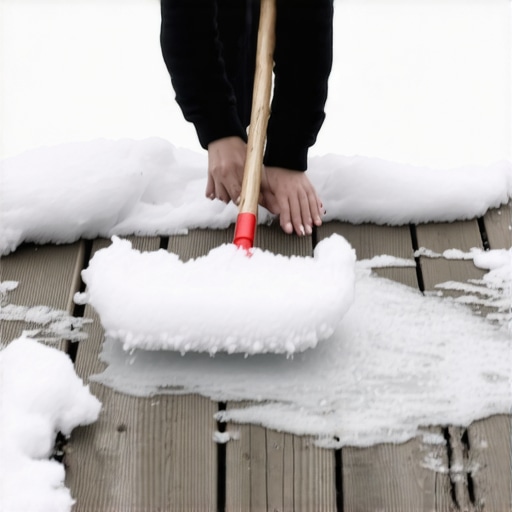 Removing Ice from Needham Wood Decks Without Damage