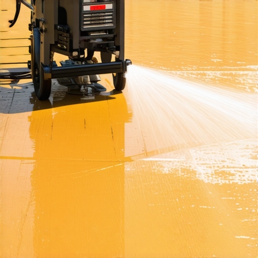 Professional cleaning a wooden deck using a high-pressure power washer in Needham