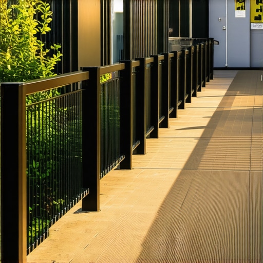 A modern outdoor deck showcasing safety features, sturdy supports, and stylish railing.